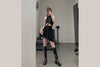 untitlab high boots SS0221301 black